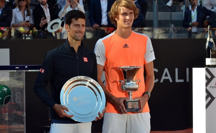 Novak Djokovic, Akexander Zverev - Foto Adelchi Fioriti