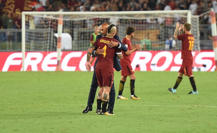 Radja Nainggolan e Luciano Spalletti