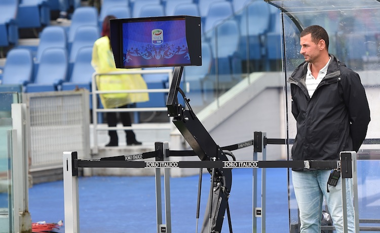 Il Var allo stadio Olimpico di Roma