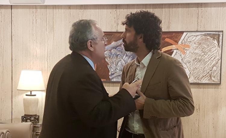 Claudio Lotito e Damiano Tommasi