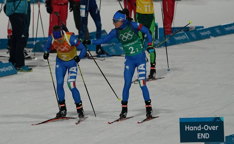 Lukas Hofer e Dorothea Wierer - Foto Photo: Pentaphoto / Giovanni Auletta