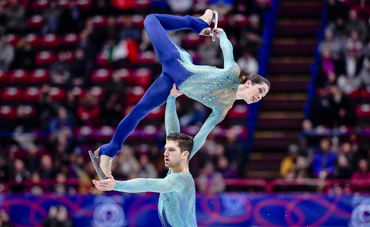 Nicole Della Monica e Matteo Guarise - Mondiali pattinaggio Milano 2018