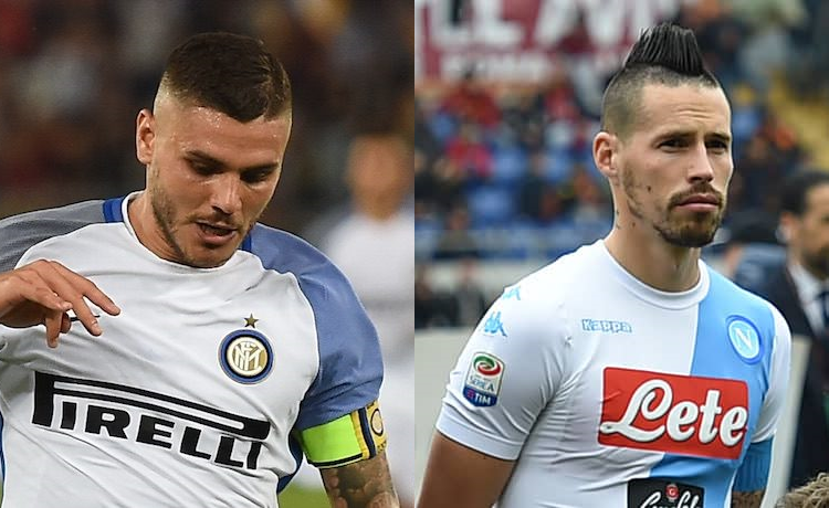 Mauro Icardi e Marek Hamsik - Foto Antonio Fraioli