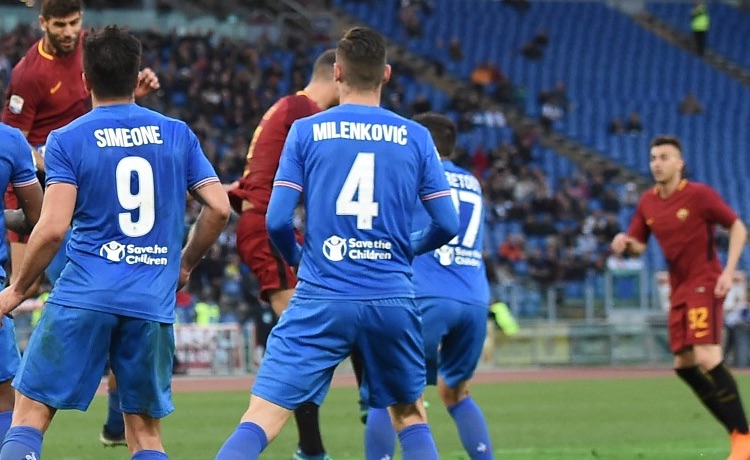 Giovanni Simeone e Nikola Milenkovic