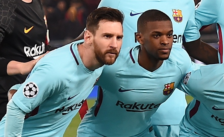 Leo Messi e Nelson Semedo