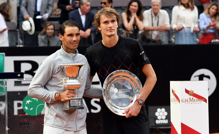 Rafael Nadal e Alexander Zverev - Internazionali BNL d'Italia 2018