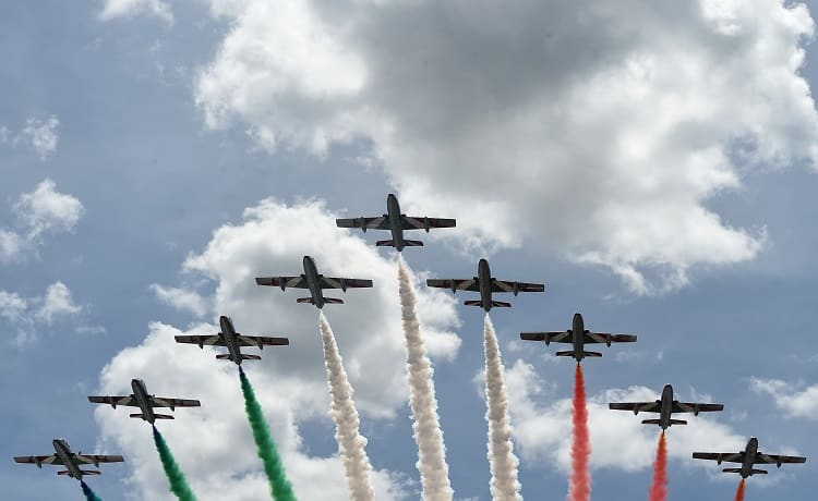 Frecce tricolori Gran Premio d'Italia - Foto Antonio Fraioli