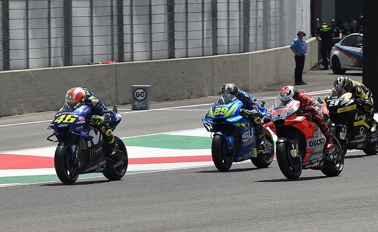 Valentino Rossi, Andrea Iannone e Jorge Lorenzo - Foto Antonio Fraioli