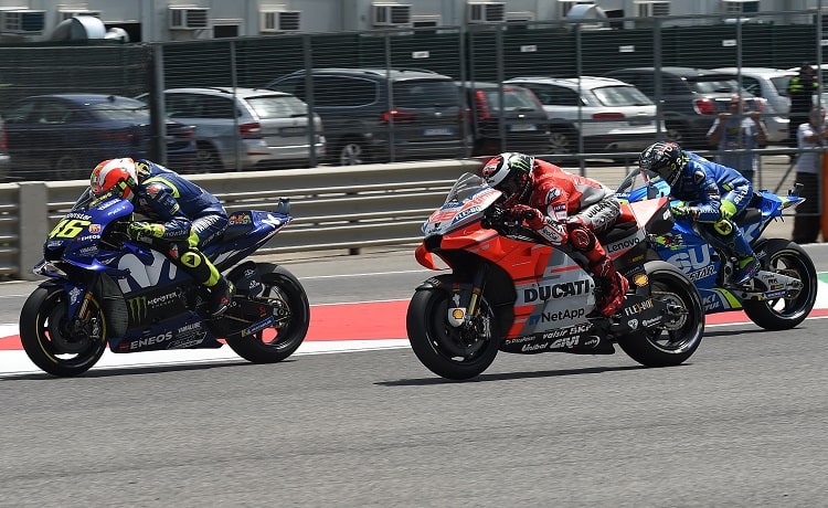 Valentino Rossi, Jorge Lorenzo e Andrea Iannone - Foto Antonio Fraioli