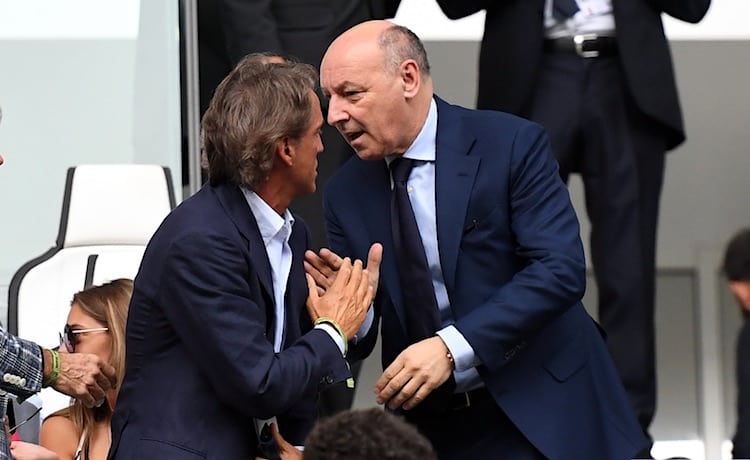 Roberto Mancini e Giuseppe Marotta