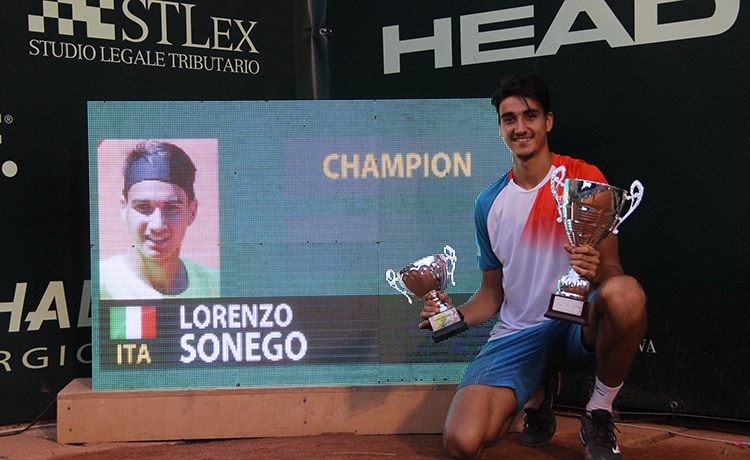 Lorenzo Sonego - foto Challenger Genova 2018