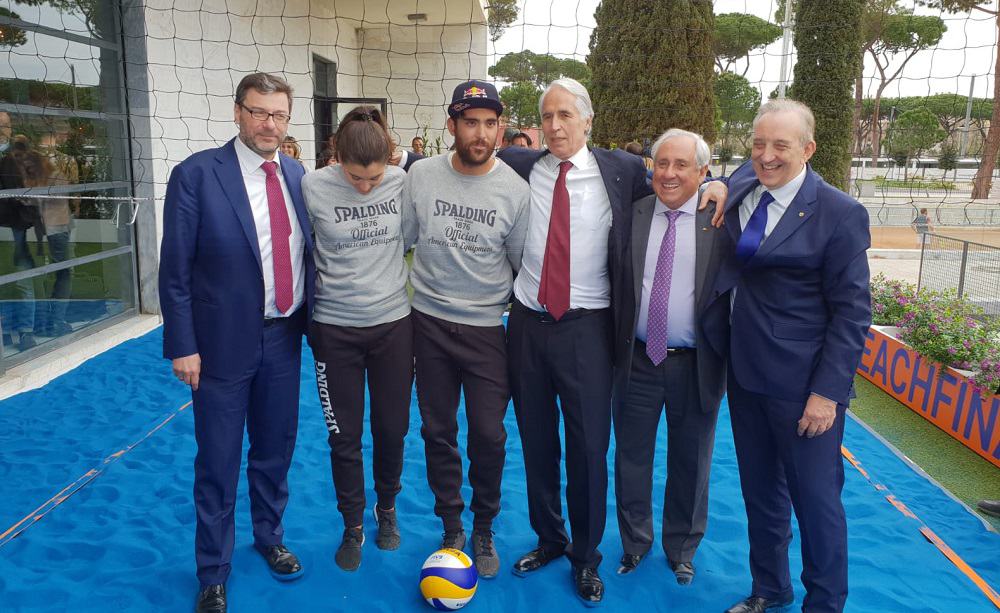 Giovanni Malagò, Giancarlo Giorgetti, Daniele Lupo e Marta Menegatti