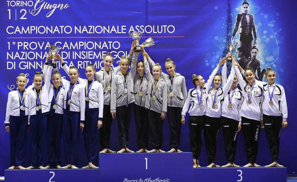 podio assoluti Ginnastica ritmica Torino 2019