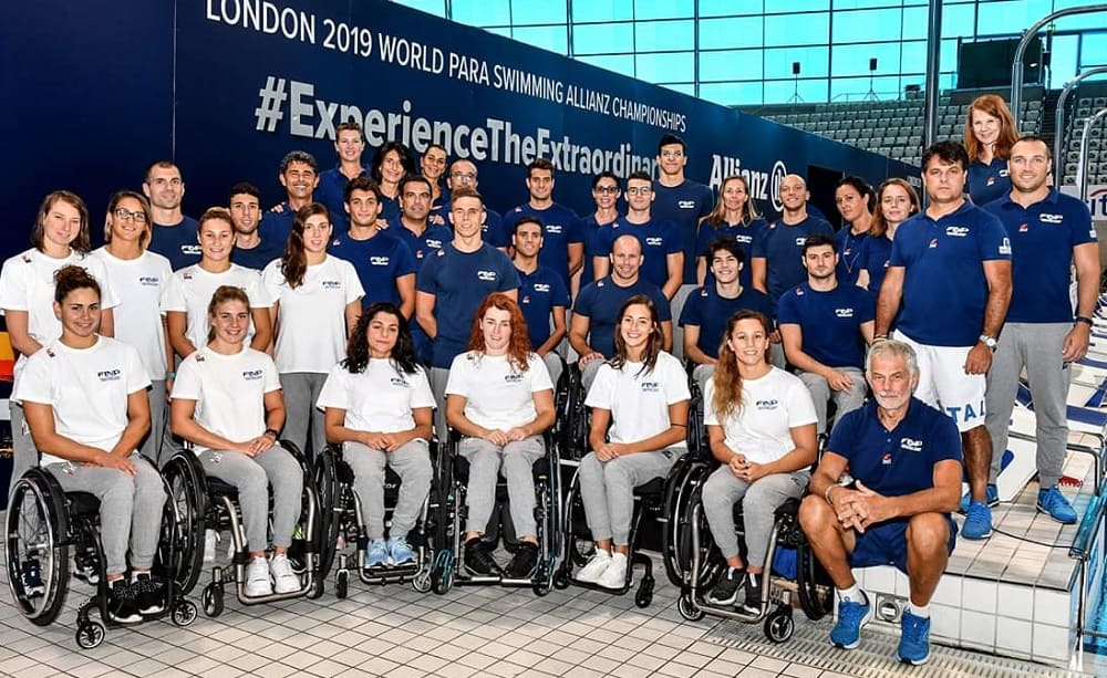 Nazionale nuoto paralimpico Mondiali Londra