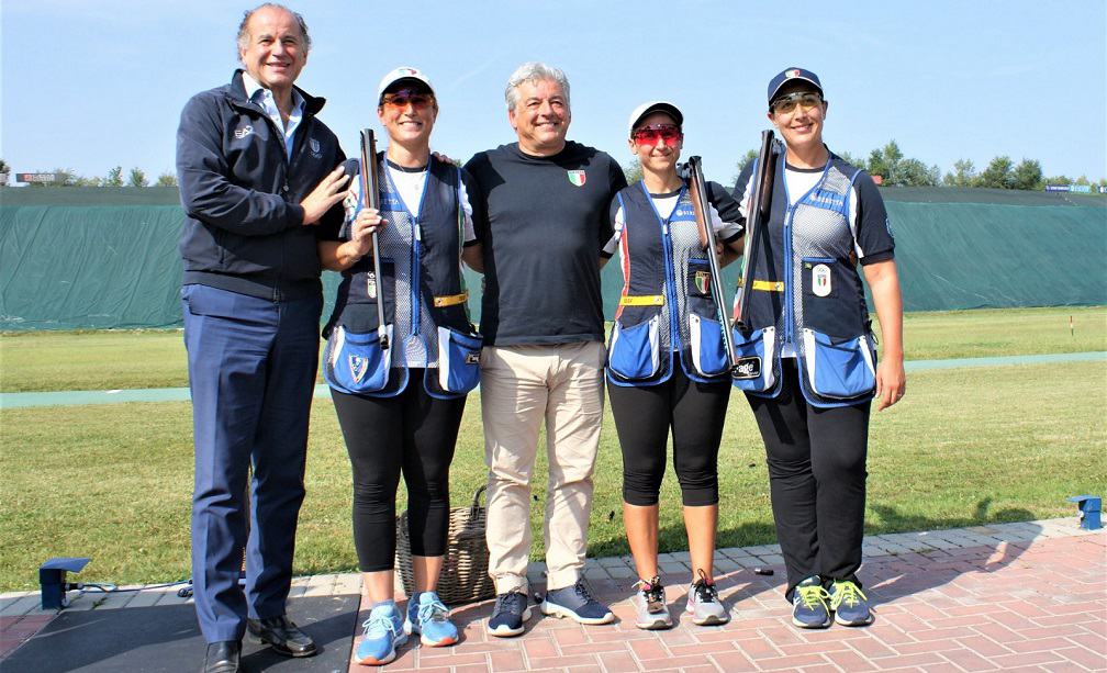 Tiro a volo, Diana Bacosi, Chiara Cainero e Simona Scocchetti - Foto Fitav