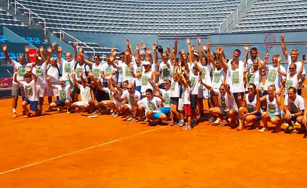 Tutto l'entusiasmo dei protagonisti di Tennis in Vacanza