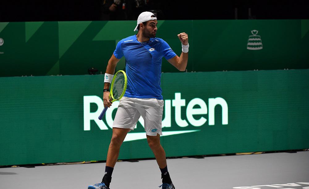 Matteo Berrettini, Finali Coppa Davis 2019 - Foto Ray Giubilo