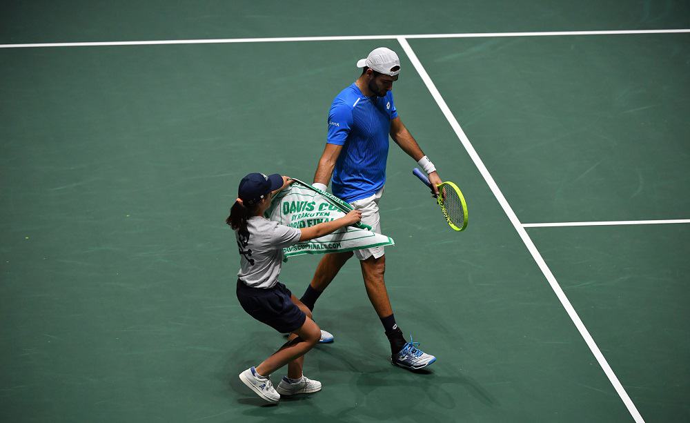 Matteo Berrettini, Finali Coppa Davis 2019 - Foto Ray Giubilo