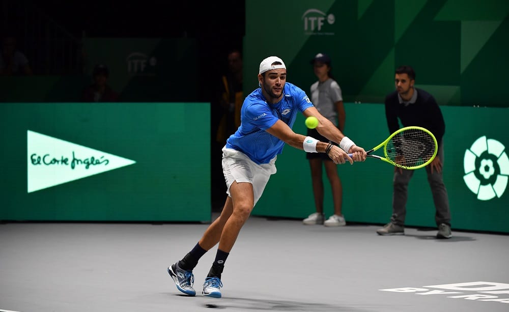 Matteo Berrettini, Finali Coppa Davis 2019 - Foto Ray Giubilo