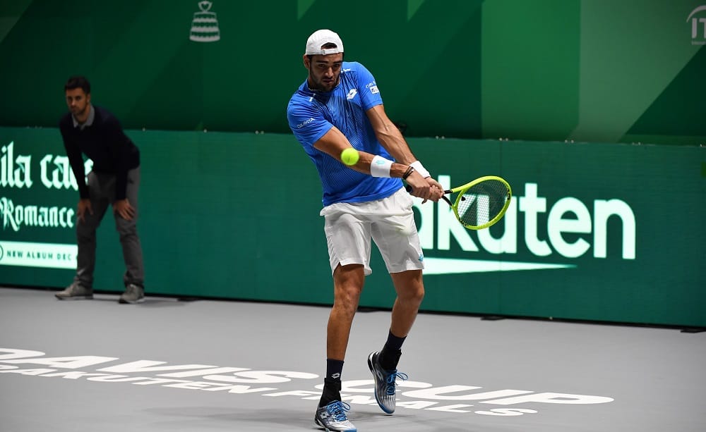 Matteo Berrettini, Finali Coppa Davis 2019 - Foto Ray Giubilo