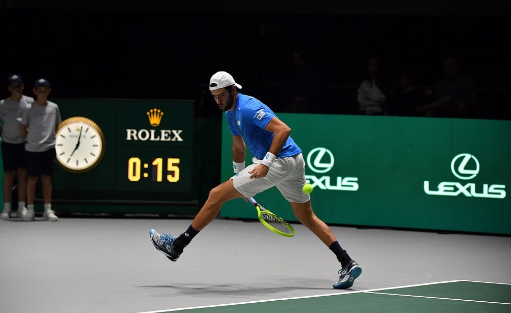 Matteo Berrettini, Finali Coppa Davis 2019 - Foto Ray Giubilo