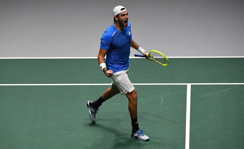 Matteo Berrettini, Finali Coppa Davis 2019 - Foto Ray Giubilo