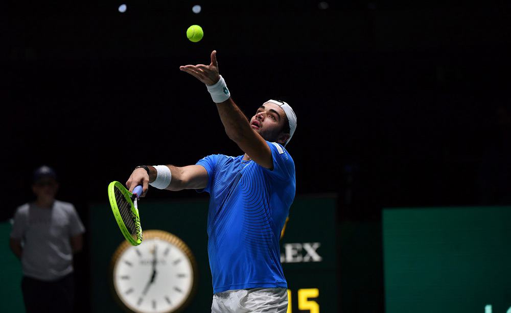 Matteo Berrettini, Finali Davis Cup 2019 - Foto Ray Giubilo