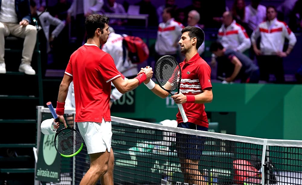 99 Novak Djokovic e Karen Khachanov - Foto Roberto Dell'Olivo