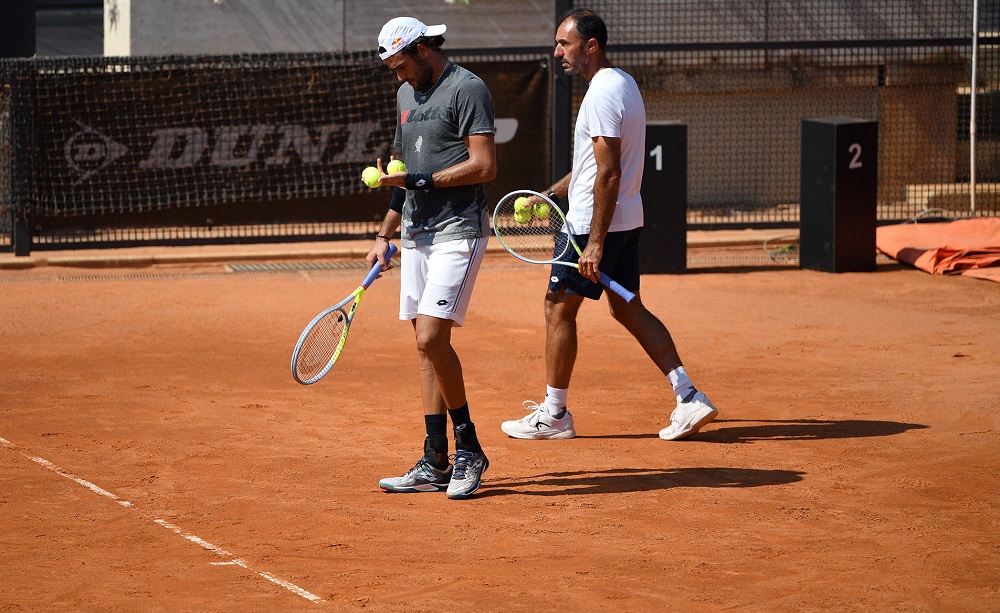 Matteo Berrettini e Vincenzo Santopadre