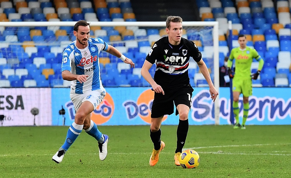 Fabian Ruiz e Jakub Jankto, Napoli-Sampdoria - Foto Antonio Fraioli