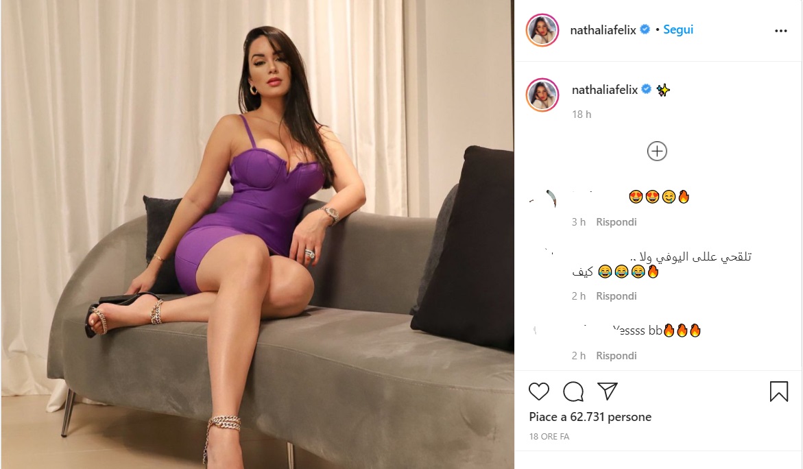 Nathalia Felix, foto instagram