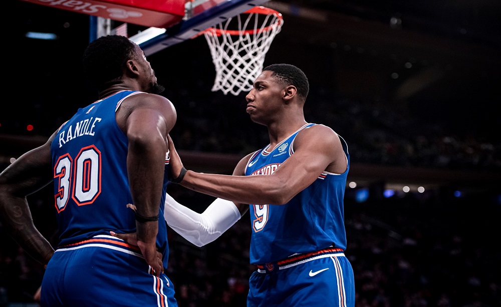 Julius Randle e RJ Barrett, New York Knicks Facebook Page