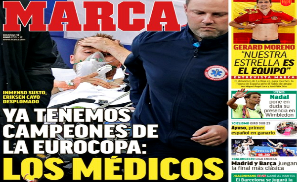 La prima pagina di Marca