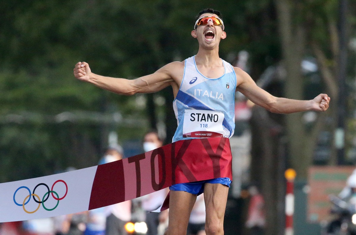 Massimo Stano medaglia d'oro Tokyo 2020 foto GMT