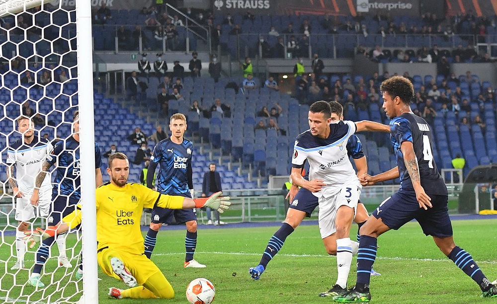 Luiz Felipe e Pau Lopez, Lazio-Marsiglia - Foto Antonio Fraioli