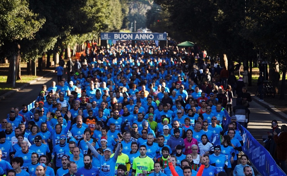 Il fiume azzurro dell'Atleticom We Run Rome 2019