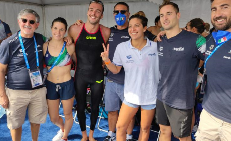 Martina De Memme, Giulia Gabbrielleschi, Domenico Acerenz, Gregorio Paltrinieri - Foto Federnuoto