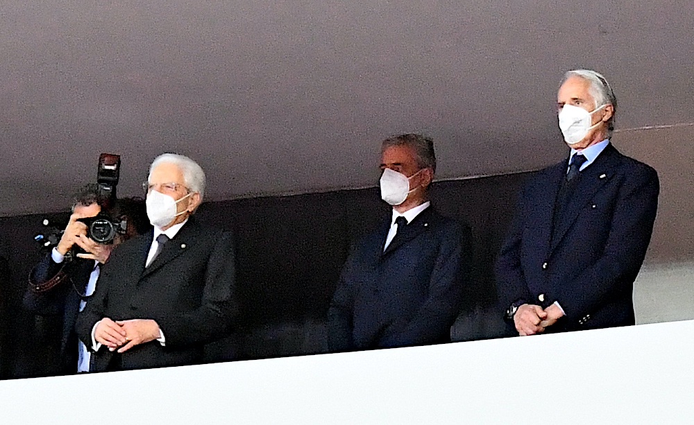 Sergio Mattarella e Giovanni Malagò