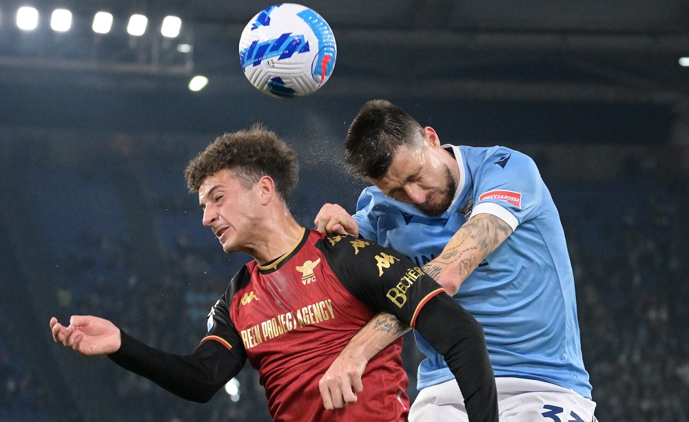 Francesco Acerbi ed Ethan Ampadu, Lazio-Venezia . Foto Antonio Fraioli