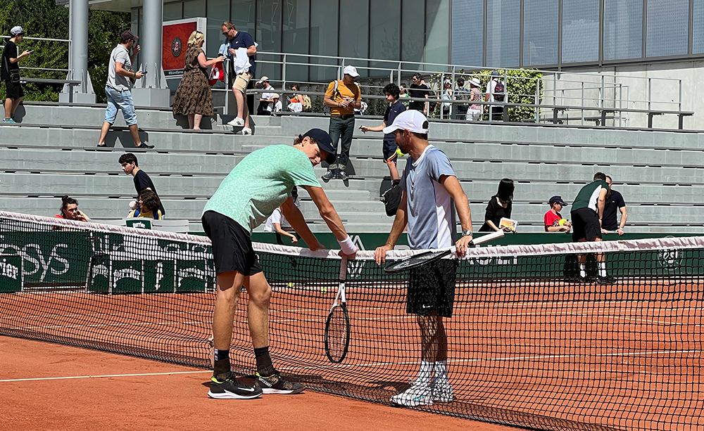 Jannik Sinner e Simone Vagnozzi - Foto Sportface