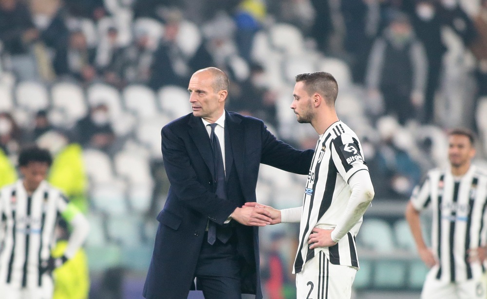 Massimiliano Allegri e Mattia De Sciglio