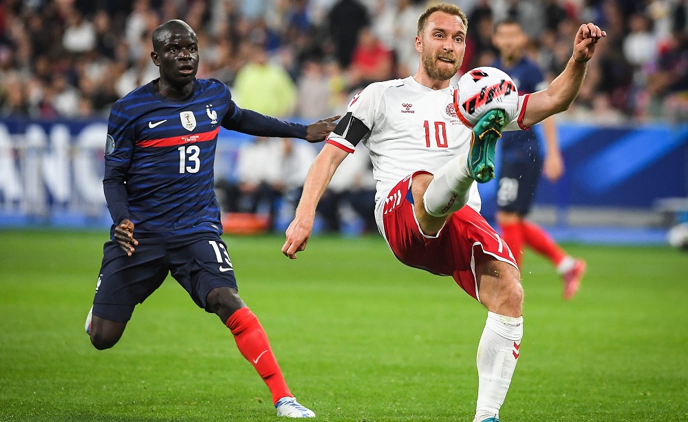 N'Golo Kante e Christian Eriksen