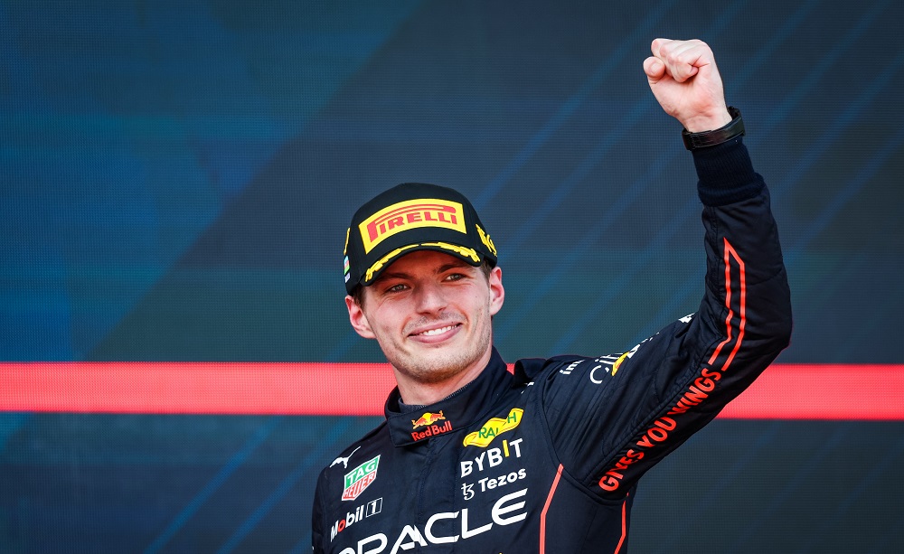 Max Verstappen esultanza