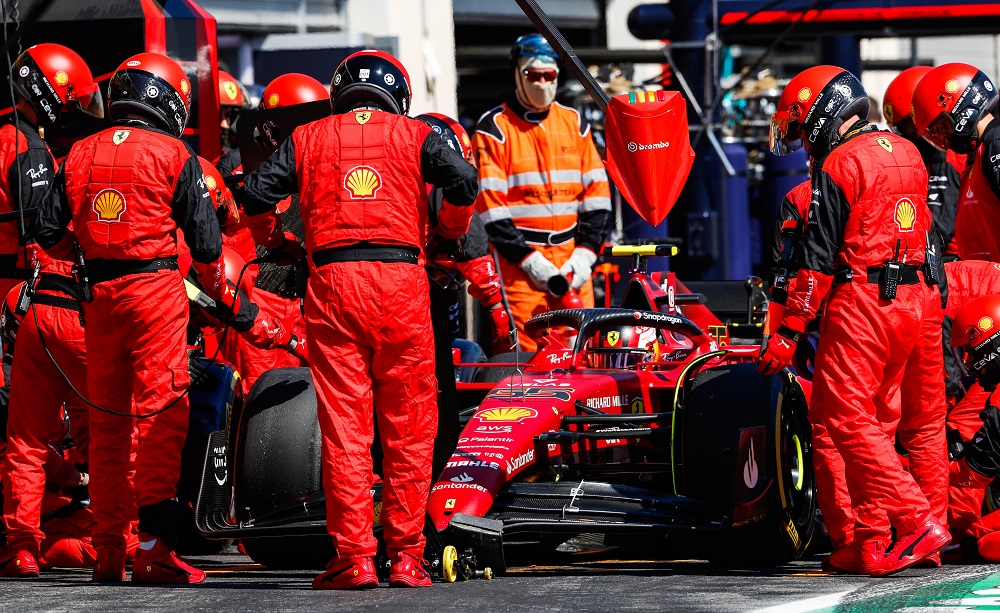 Ferrari pit stop