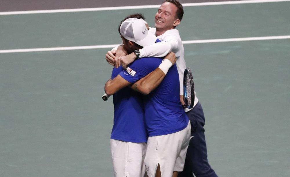 Fabio Fognini, Simone Bolelli e Filippo Volandri