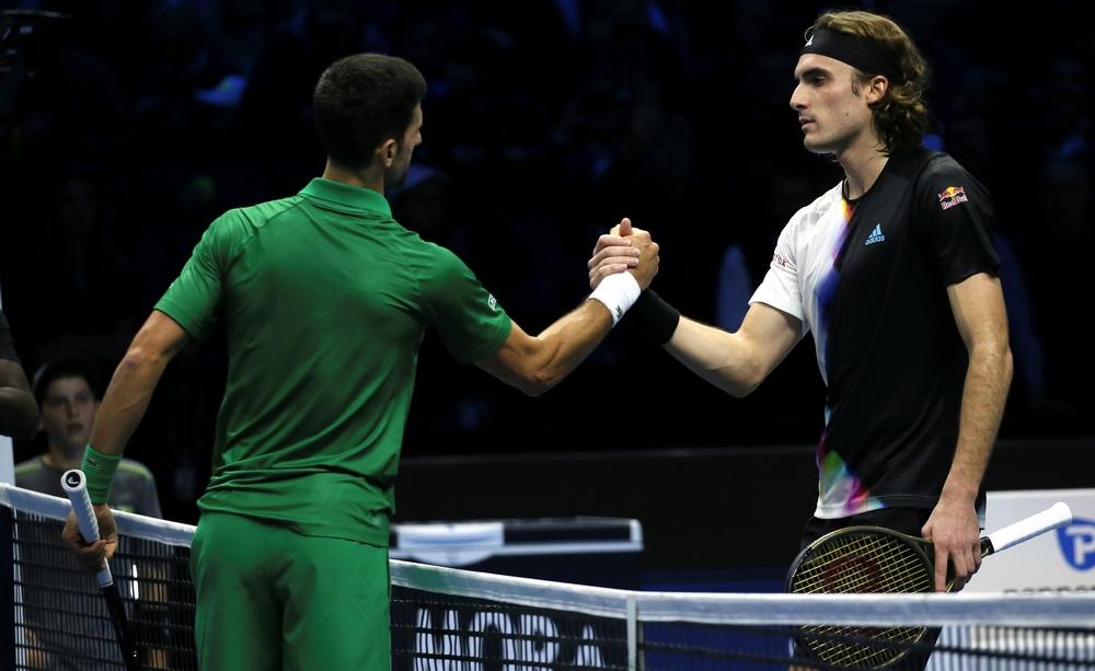 Novak Djokovic e Stefanos Tsitsipas